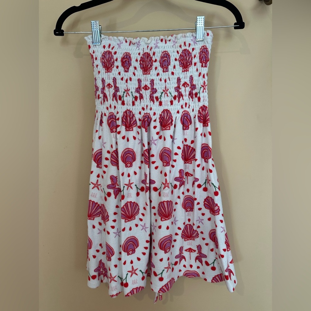 Hill House Roxie Pink Terry Cloth Dress/Cover Up in Pink Seashell Size XS - Picture 2 of 7